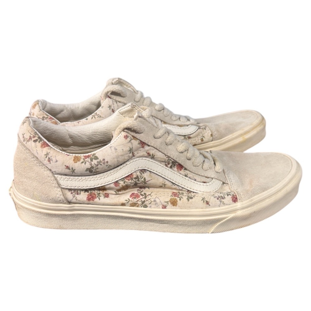 Vans Old Skool Floral Canvas Skate Shoes Women's Size 11 US Men's 9.5 - Picture 2 of 5